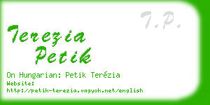 terezia petik business card