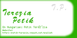 terezia petik business card